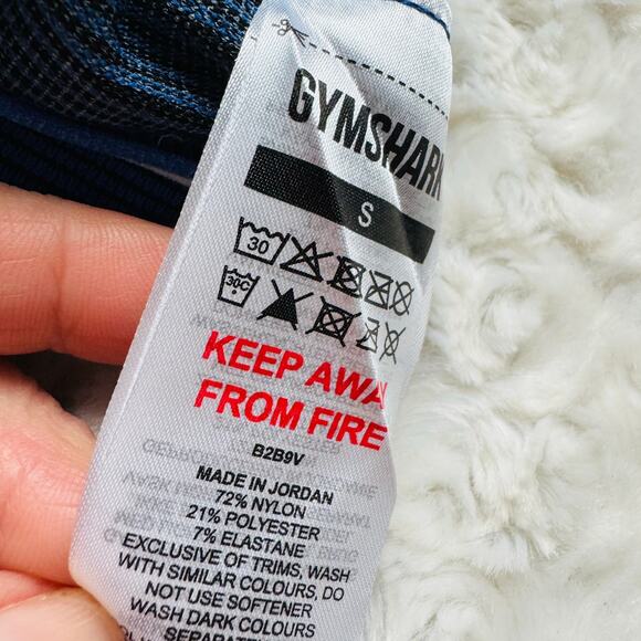 Gymshark Sport Seamless Breathable High Waisted Force Blue Leggings Size Small - Picture 8 of 14